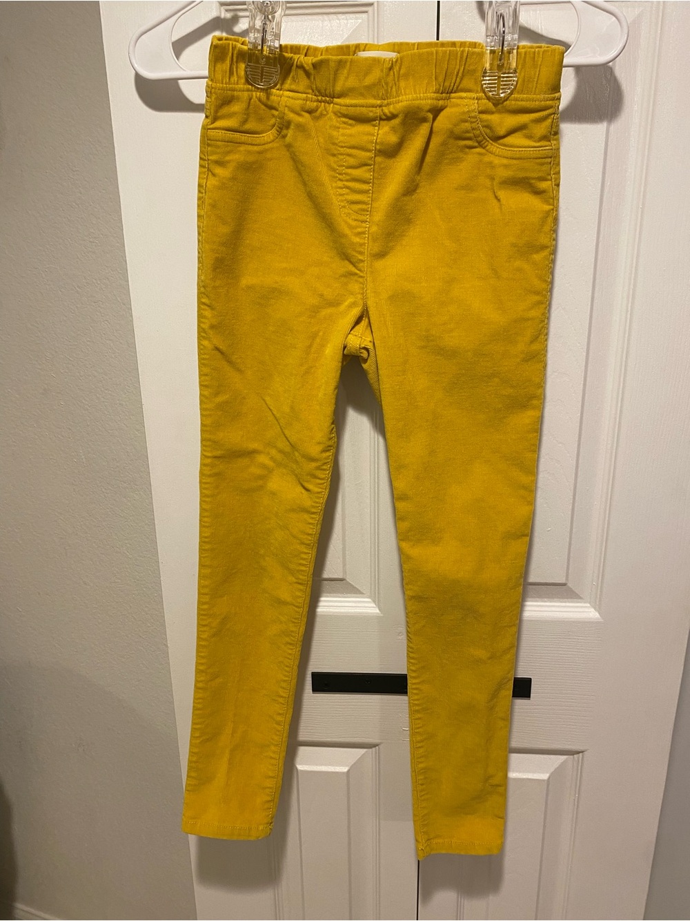 Boden Yellow Kids Corduroy Leggings Size 10Y